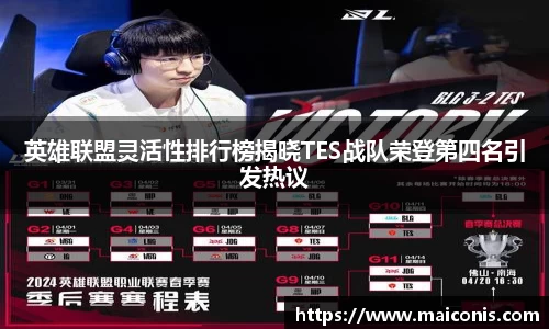 英雄联盟灵活性排行榜揭晓TES战队荣登第四名引发热议